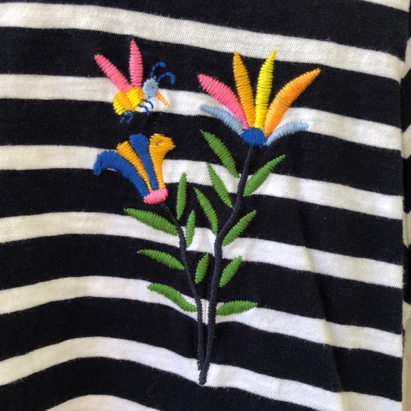 J. Crew Floral Embroidered Collector’s Tee 💐 - Picture 3 of 5